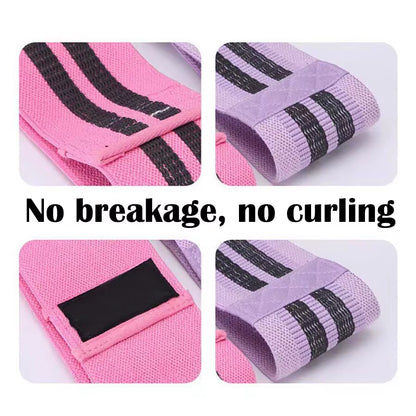 Fabric Resistance Hip Booty Bands Glute Thigh Elastic Workout Bands Squat Circle Stretch Fitness Strips Loops Yoga Gym Equipment