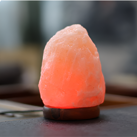 Natural Salt Rock Night Lamp with 7 Colors Changing